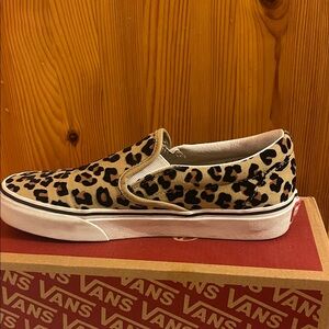 Vans Animal Print Slip-On Shoes